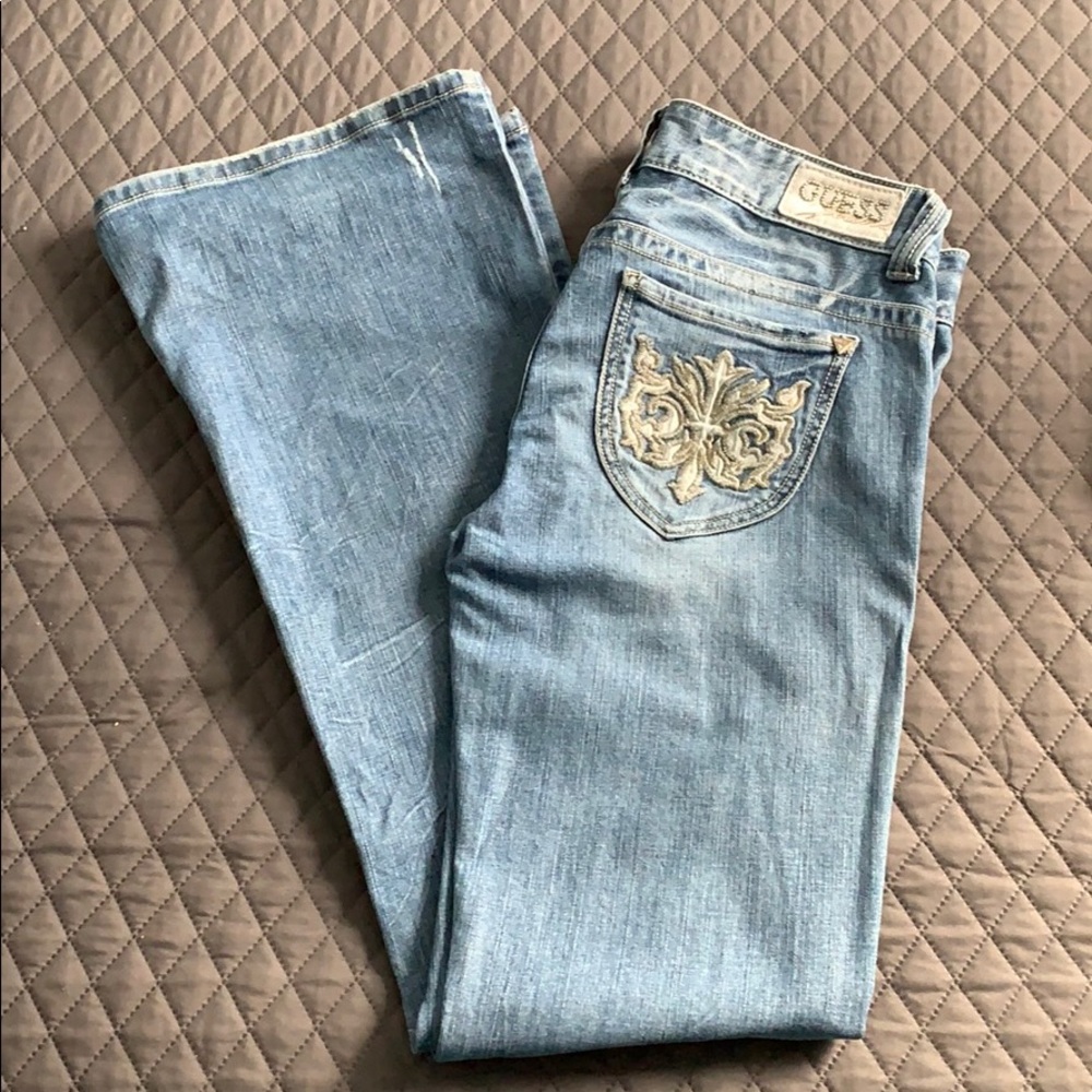 Guess wide leg jeans